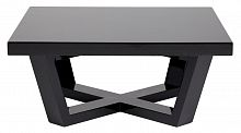 стол журнальный oak black varnish чёрный, лак в Кургане