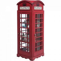 шкаф-витрина london telephone красный в Кургане
