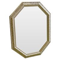 зеркало восьмиугольное золотое с резьбой golden luxury в Кургане