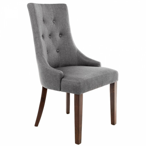 стул деревянный elegance dark walnut / fabric grey в Кургане