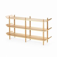 стеллаж bentwood двойной светло-коричневый в Кургане