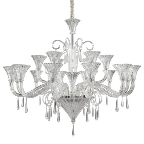подвесная люстра ideal lux santa sp18 хром в Кургане