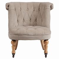 кресло amelie french country chair серо-бежевое в Кургане