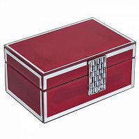 шкатулка красная 21*8,5*13,5 см в Кургане