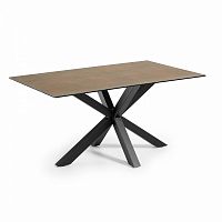 стол arya 160x90 черный, фарфоровый corten c436k10 от la forma (ex julia grup) в Кургане