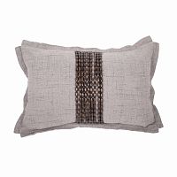 декоративная подушка handwork exclusive прямоугольная светло-серая в Кургане