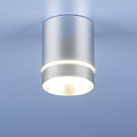 потолочный светодиодный светильник elektrostandard dlr021 9w 4200k хром матовый 4690389102943 в Кургане