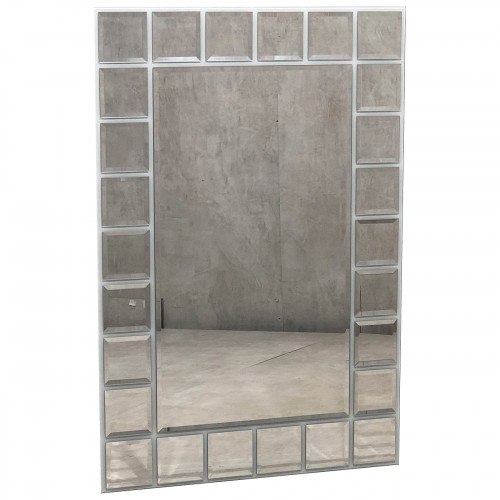 зеркало большое венецианское с фацетом серое слайс-1 в Кургане