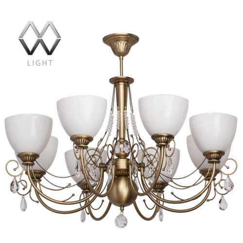 подвесная люстра mw-light фелиция 347016608 белая в Кургане