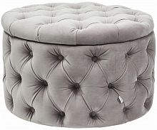 kare design пуф desire, коллекция "желание" 73*46*73, бархат, полиуретан, сосна, серый в Кургане