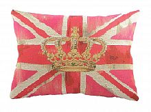 большая подушка с британским флагом crown pink в Кургане