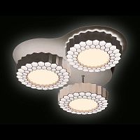 потолочная светодиодная люстра ambrella light orbital high-tech fh12/3 wh 96w d500 в Кургане