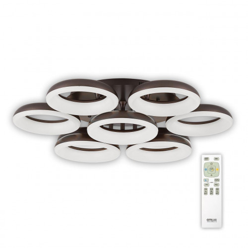 потолочная светодиодная люстра citilux паркер кофе cl225195r в Кургане