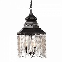 люстра подвесная черная с хрустальными подвесками chandelier в Кургане