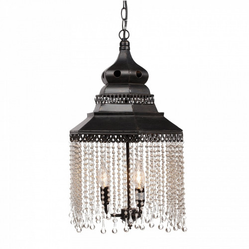 люстра подвесная черная с хрустальными подвесками chandelier в Кургане