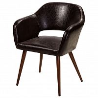 кресло oscar dark brown коричневое в Кургане