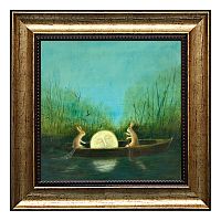 картина в раме "спящая луна" в Кургане