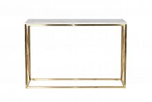 консоль белая с золотыми ножками bianco namibia 120x40x78 см в Кургане