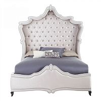 кровать двуспальная 180х200 серая с каретной стяжкой imperial в Кургане