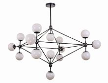 люстра modo 15 black+white черная, белые плафоны в Кургане