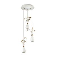 подвесная светодиодная люстра odeon light carolis 4035/18l в Кургане
