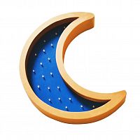детский светильник месяц синий в Кургане