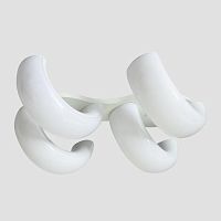 потолочная светодиодная люстра ambrella light orbital cloud fc11/4 wh 80w d620*500 в Кургане