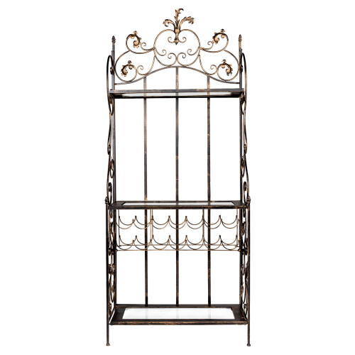 этажерка с барной полкой «лафайет» коричневая в Кургане