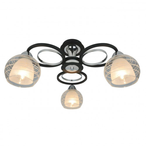 потолочная люстра arte lamp ginevra a1604pl-3bk в Кургане