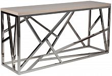 консоль geometric 180x50x90 металл, светло-коричневая столешица в Кургане