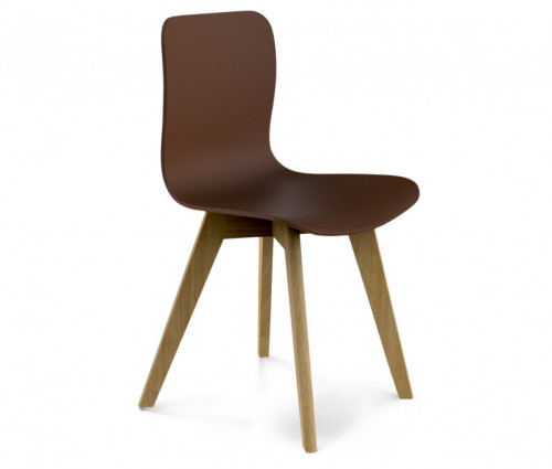 стул dsw коричневый s42 (eames style) в Кургане