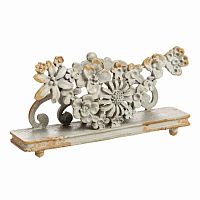 подставка для визиток pewter flower серая в Кургане