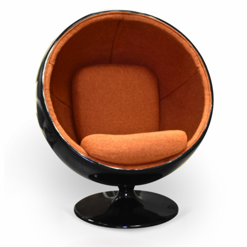 кресло ball chair черно-коричневое в Кургане