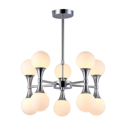 подвесная люстра arte lamp a9162lm-10cc белая в Кургане