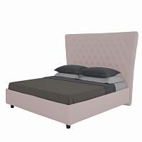 кровать двуспальная 160х200 пыльная роза из велюра quicksand в Кургане