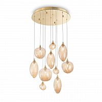 подвесная люстра ideal lux baco sp10 ottone в Кургане