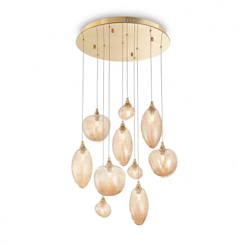 подвесная люстра ideal lux baco sp10 ottone в Кургане