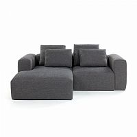 диван blok sofa 2 левый угол темно-серый от la forma (ex julia grup) в Кургане