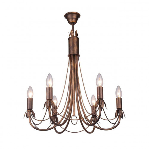 подвесная люстра toplight lucinda tl7350d-06br в Кургане