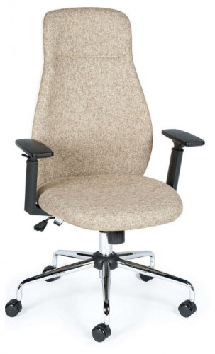 кресло для руководителя norden chairs милан, обивка: текстиль, цвет: ткань светло-бежевая в Кургане