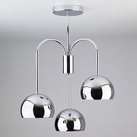 подвесная люстра eurosvet solario 70067/3 хром в Кургане