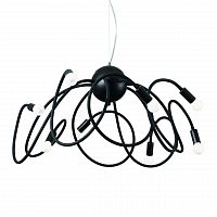 подвесная люстра ideal lux multiflex sp8 nero в Кургане
