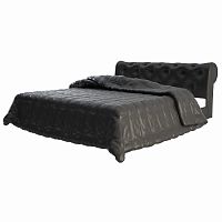 кровать двуспальная 160х200 черная из экокожи adelle в Кургане