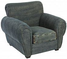 кресло san francisco denim armchair серое в Кургане