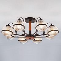 потолочная люстра eurosvet livia 70081/8 черный в Кургане