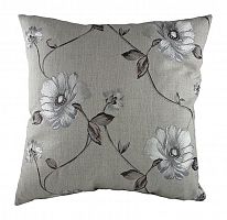 подушка с цветочным орнаментом gray flowers в Кургане