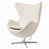 кресло egg chair белое в Кургане
