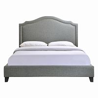 кровать двуспальная 160х200 серая cassis upholstered в Кургане