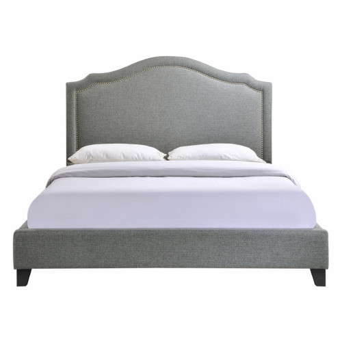 кровать двуспальная 160х200 серая cassis upholstered в Кургане