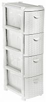 комод idea (м-пластика) ротанг узкий 4 секции (м 2814) в Кургане